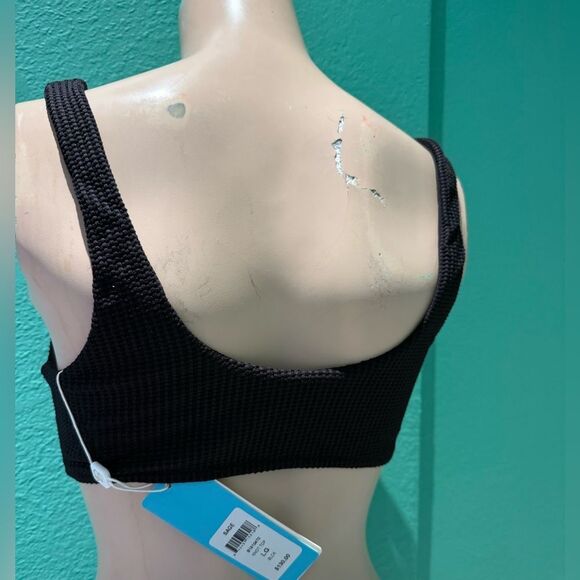 Beach Bunny Black Knotted Swim Tank Top - Picture 3 of 7
